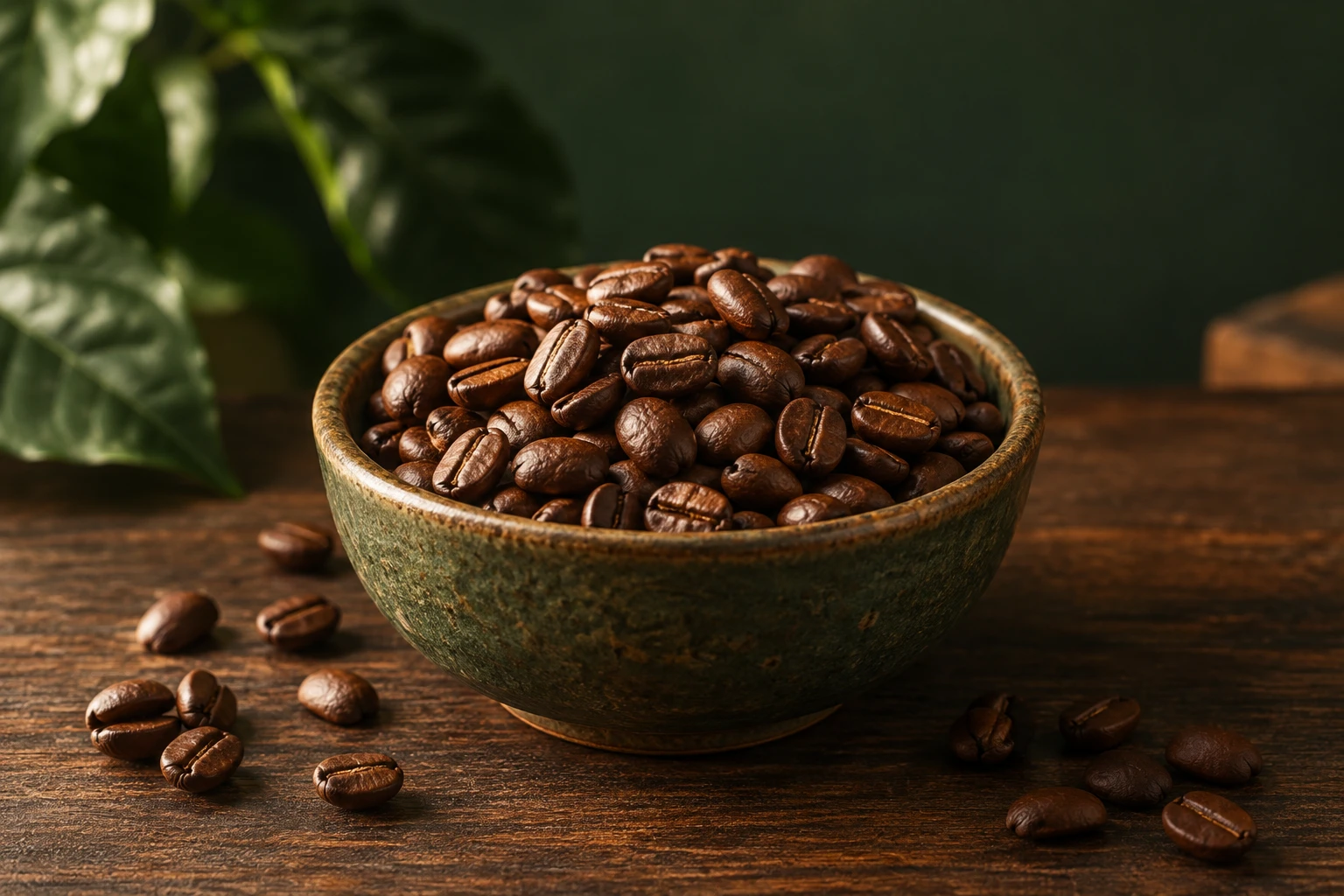 حبوب قهوة كاملة